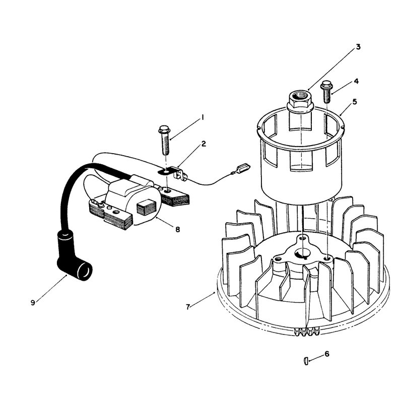 Magneto and Flywheel Assembly Model Vmk9-2