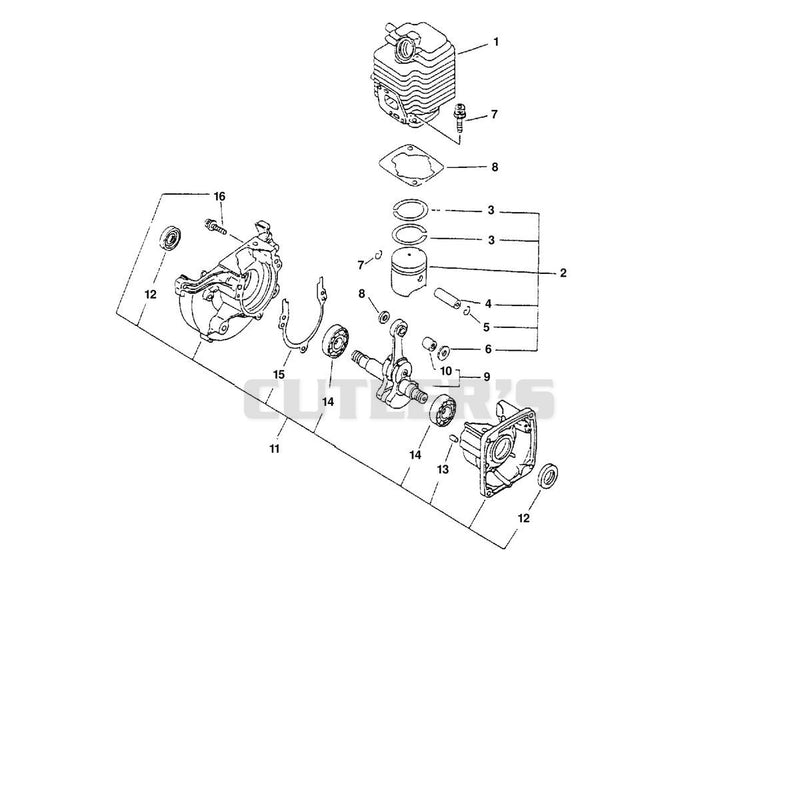 ENGINE, EXTERNAL, INTERNAL, CRANKCASE,