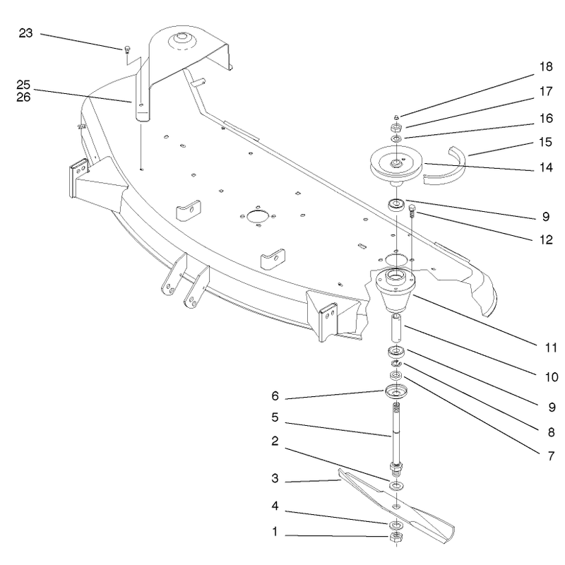 Spindle And Blade Assembly