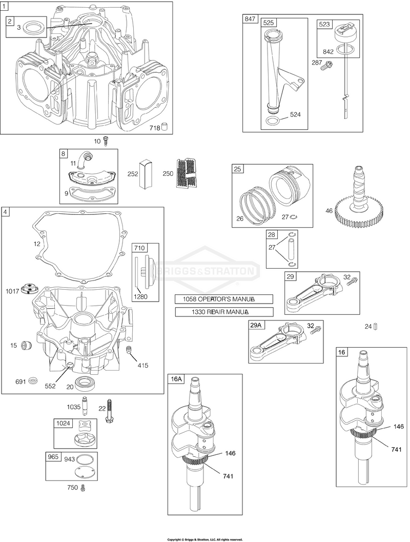 Camshaft, Crankshaft, Cylinder, Engine Sump, Lubrication, Piston, Rings, Connecting Rod