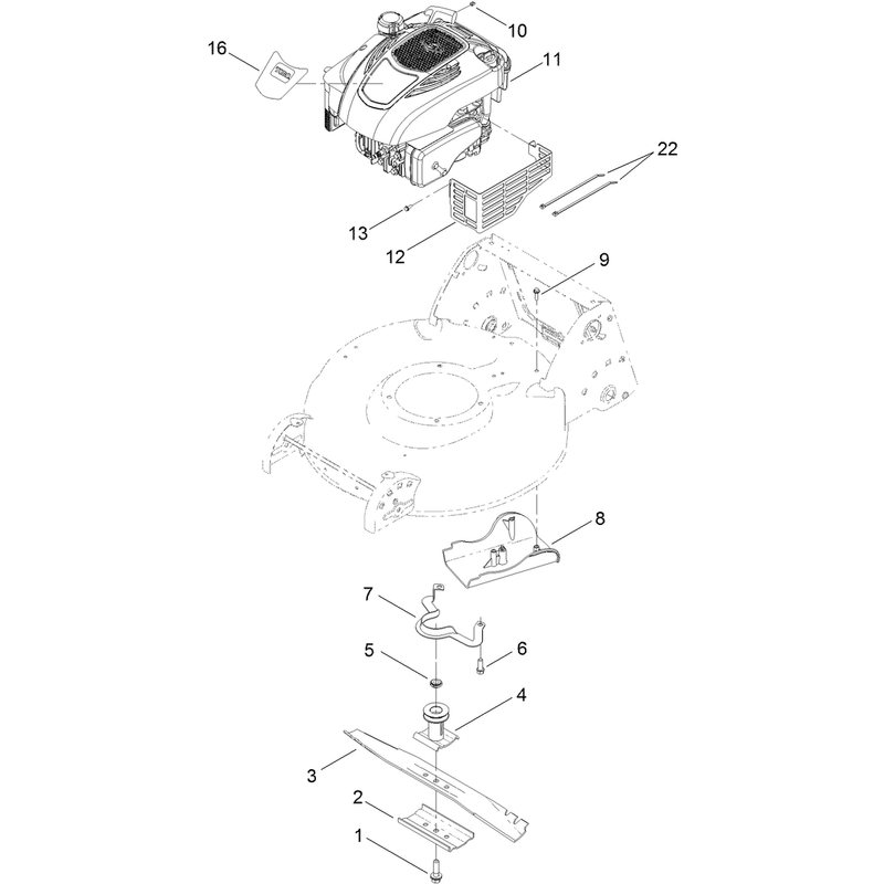 Engine and Blade Assembly