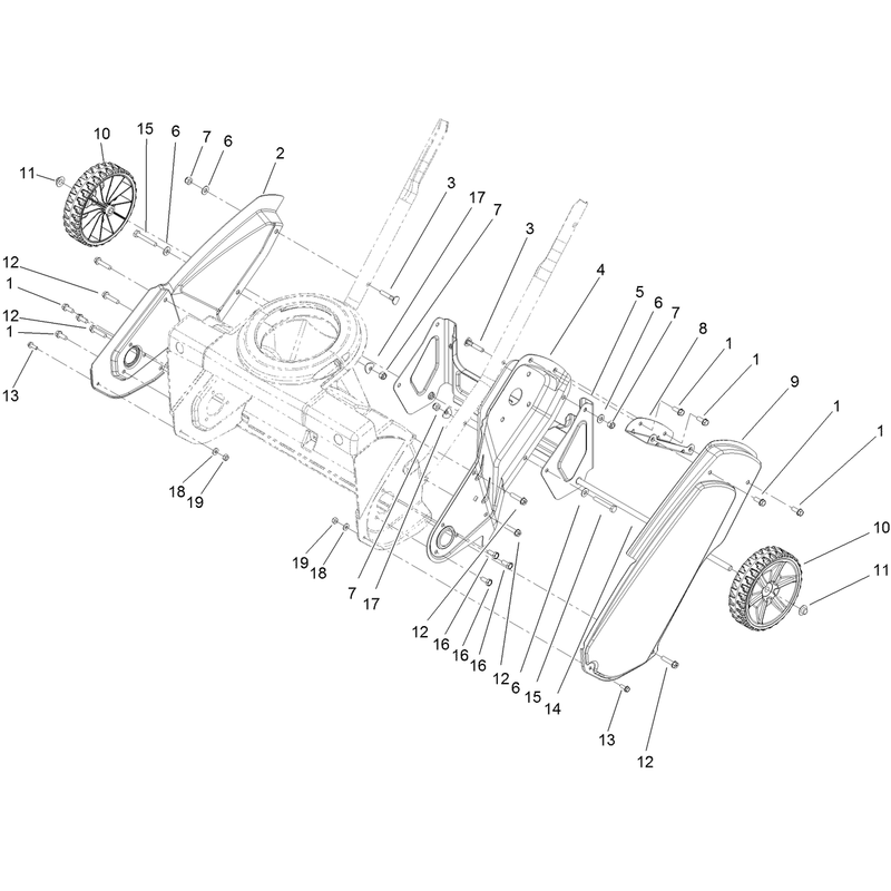 Main Frame and Wheel Assembly