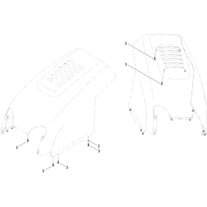 Hood Replacement Kit Assembly No 121-4011