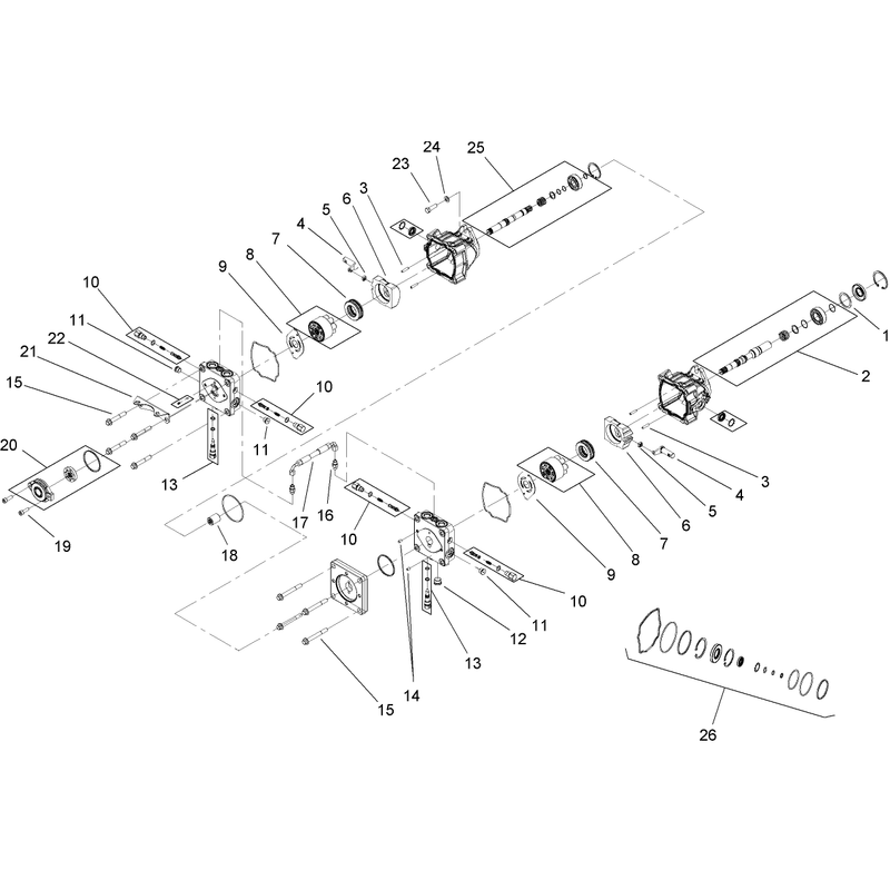 Tandem Pump Assembly No 107-9885