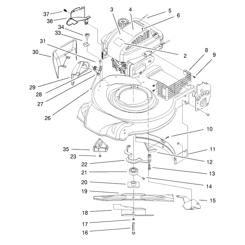 Engine and Blade Assembly