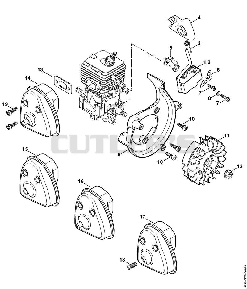 Ignition system, Muffler