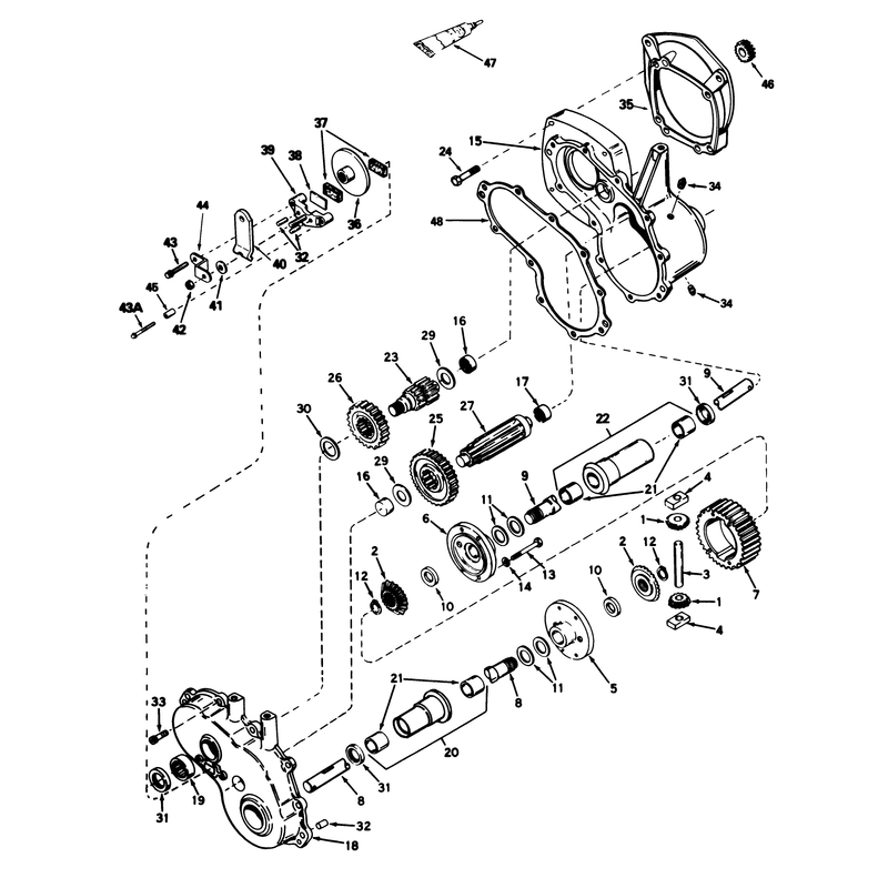 Gear Reduction and Differential No 1310-001a