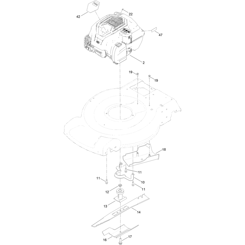 Engine and Blade Assembly