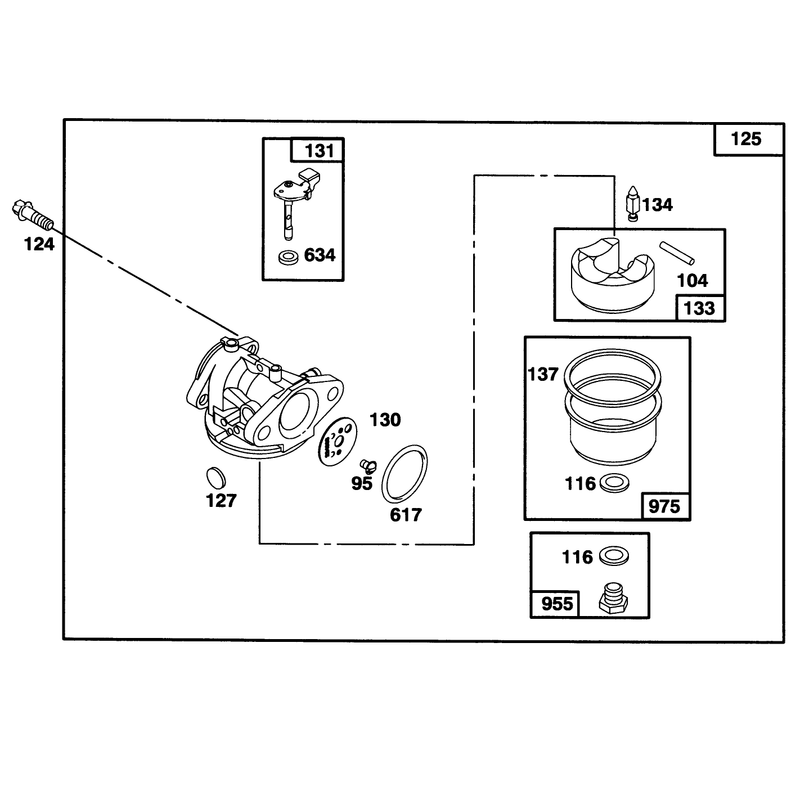 Engine Briggs and Stratton Model 127702-0645-01