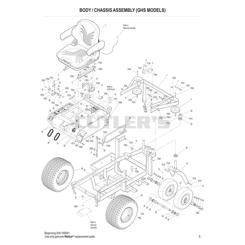 Body Chassis Assembly GHS Models