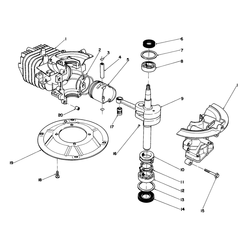 Crank Shaft Assembly Model No 47pl0-6