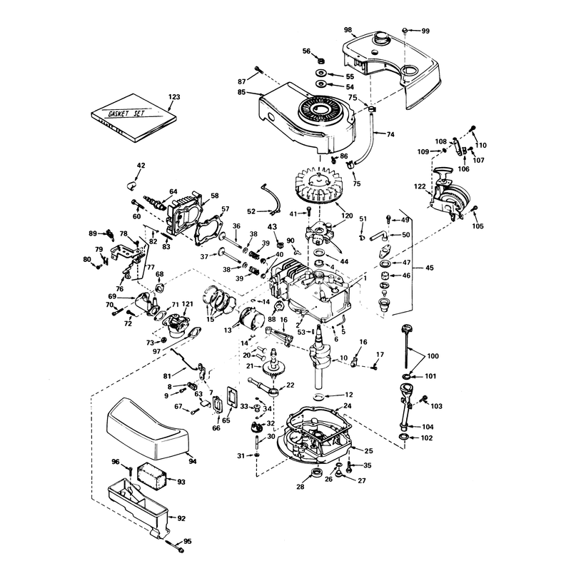 Engine Tecumseh Model No Tnt 120-12006b