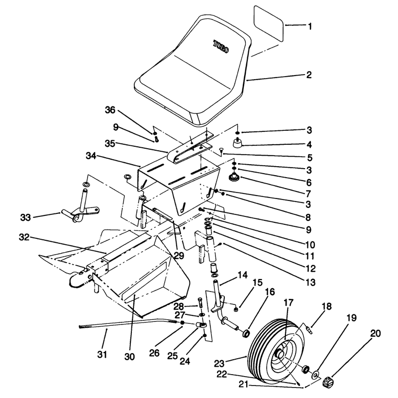 Seat and Wheel Assembly