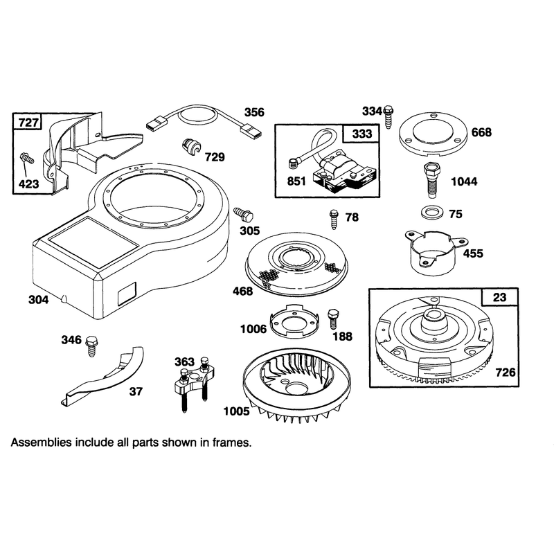 Engine Briggs and Stratton Model 283707-0156-01