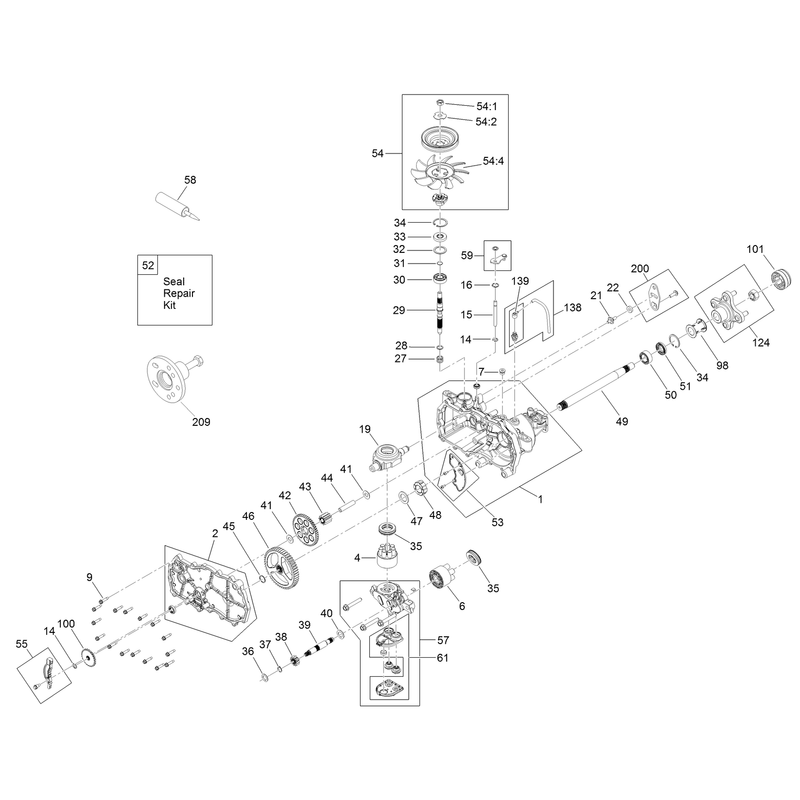 LH Transaxle Assembly No. 139-7470