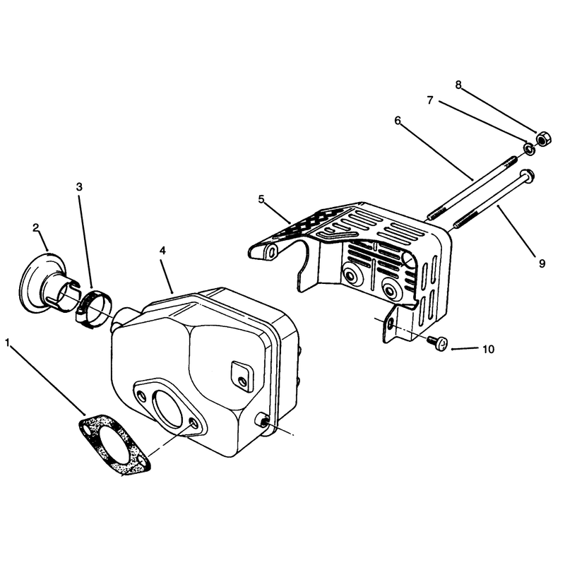 Muffler Assembly Model No 47pr4-3