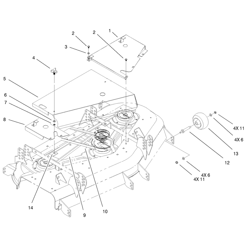 Cover and Gage Wheels Assembly
