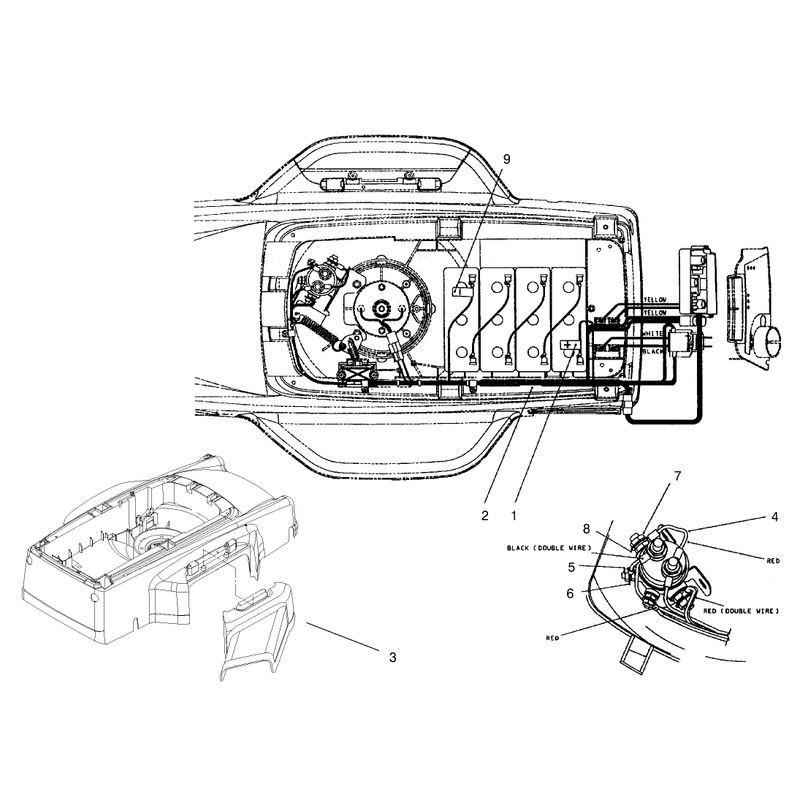 Electrical Wiring and Discharge Chute Assembly