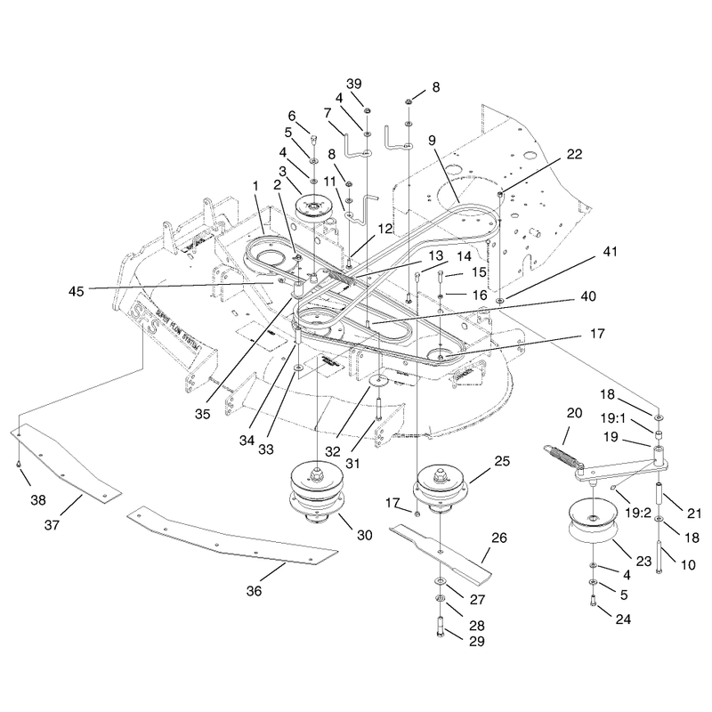 Spindle Idler Pulley and Belt Assembly