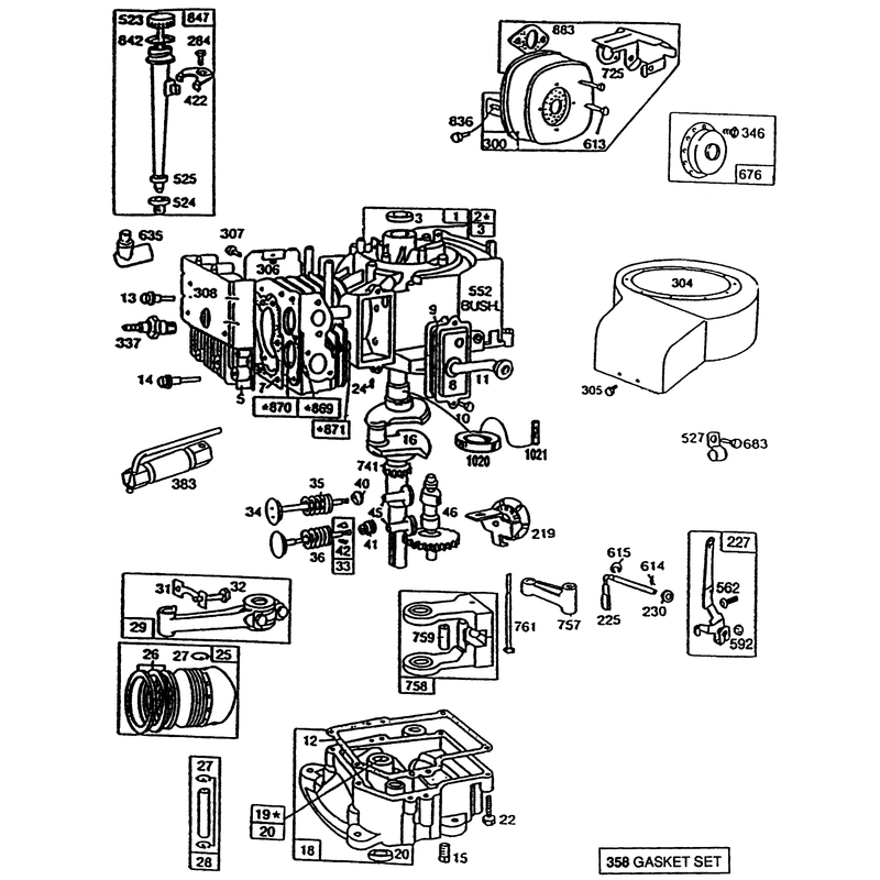 Briggs and Stratton Model No 195707-0121-01