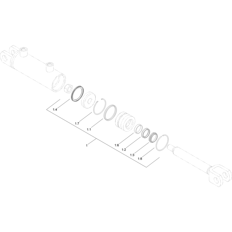 Hydraulic Cylinder Assembly No 132-5740