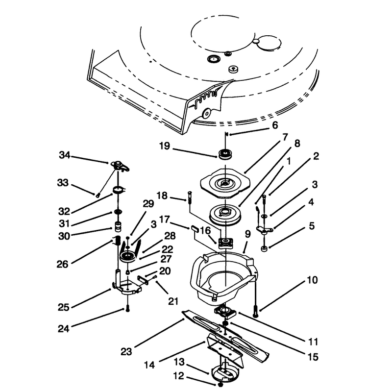 Blade Brake Clutch Assembly