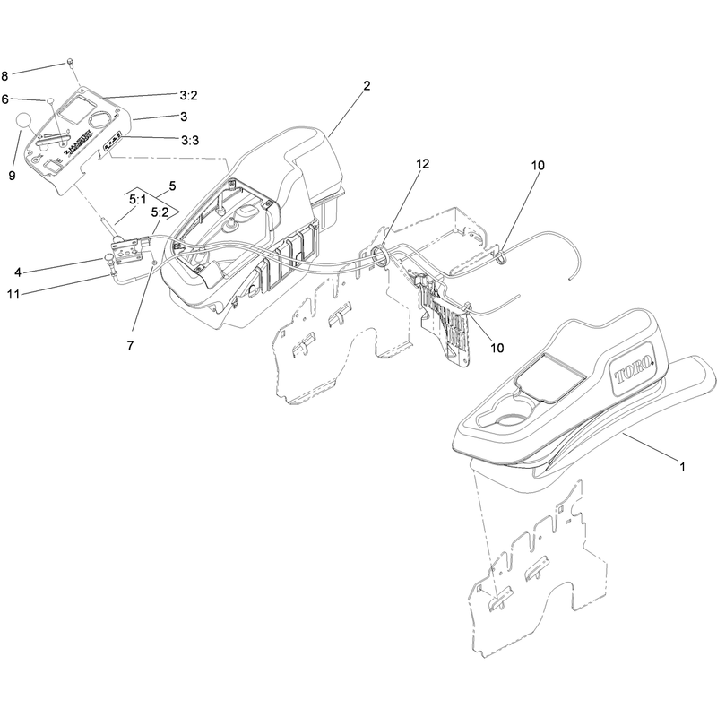 Fender, Console and Control Assembly