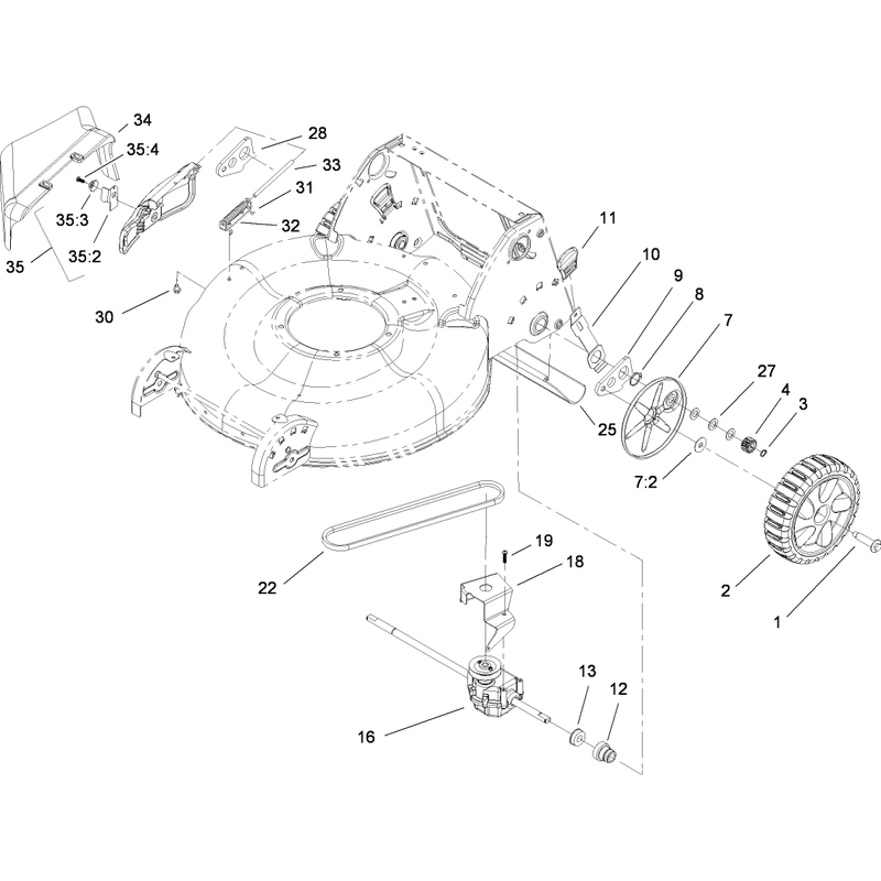 Rear Axle and Transmission Assembly