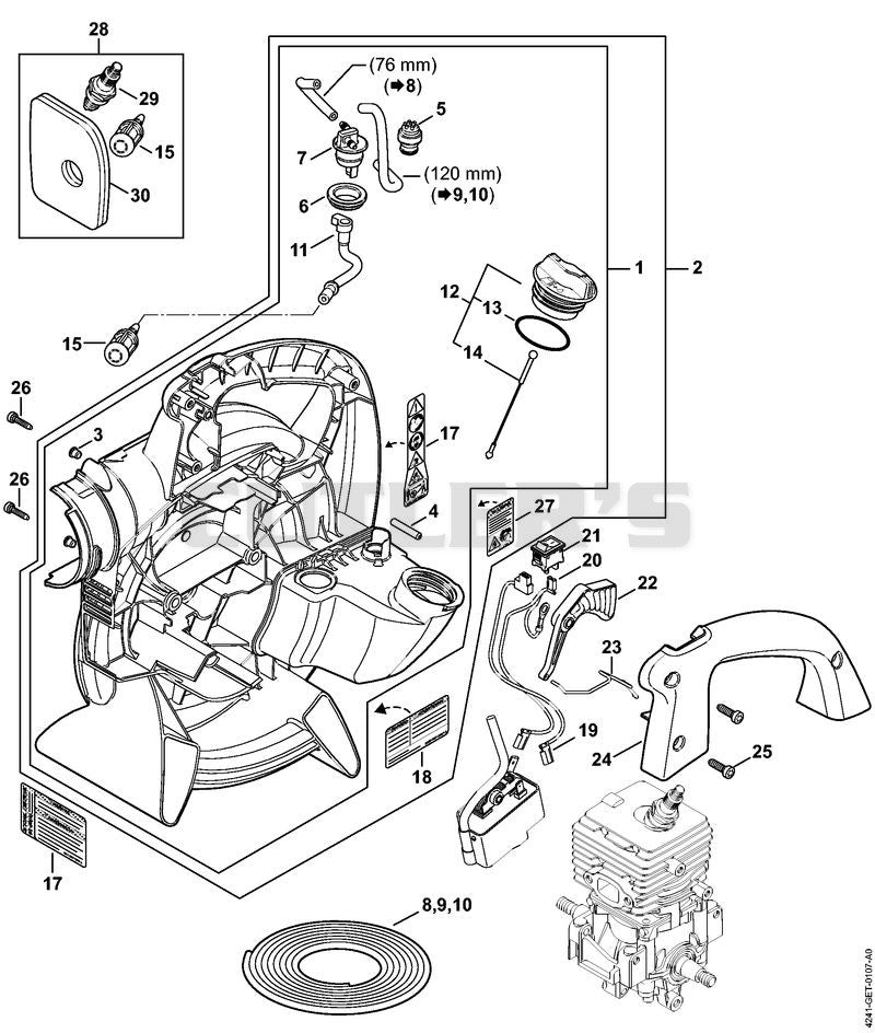 Fan housing inside BG 66