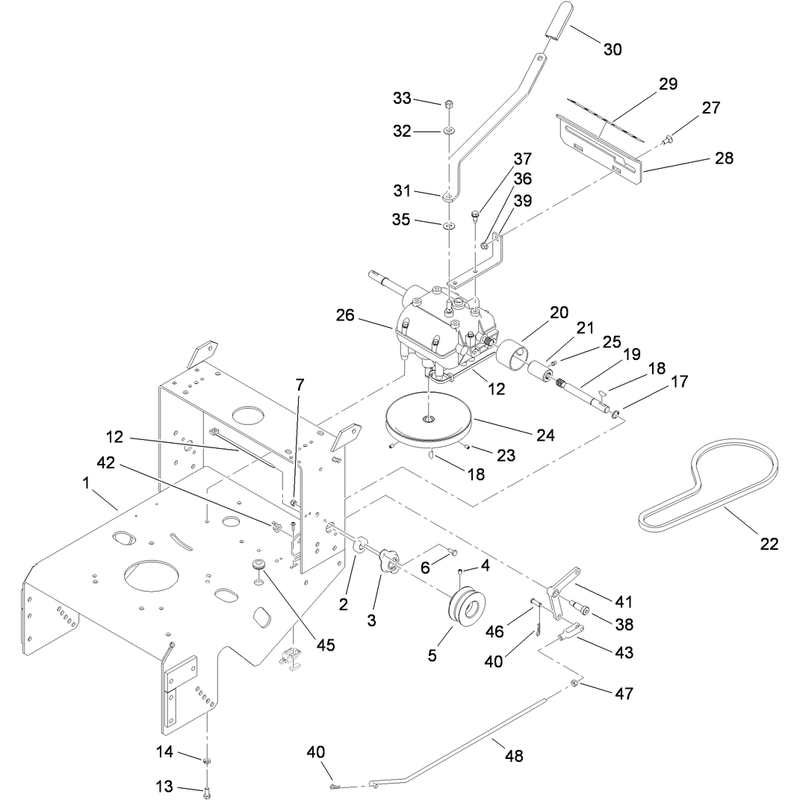 Frame and Transmission Assembly