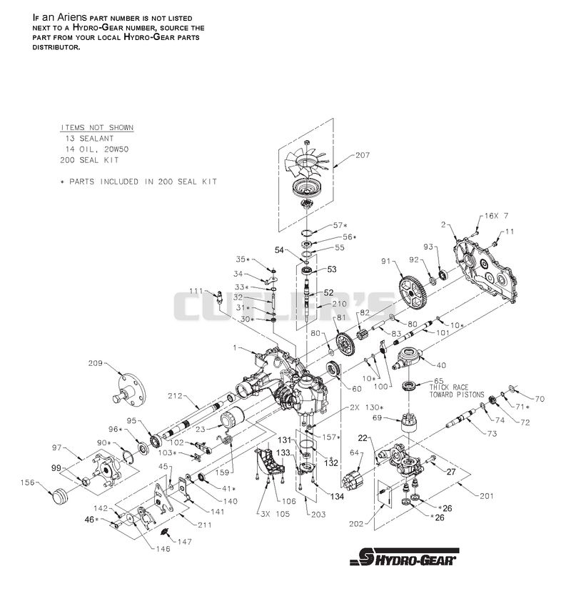 Hydro-Gear Hydrostatic Pump (Right Side)