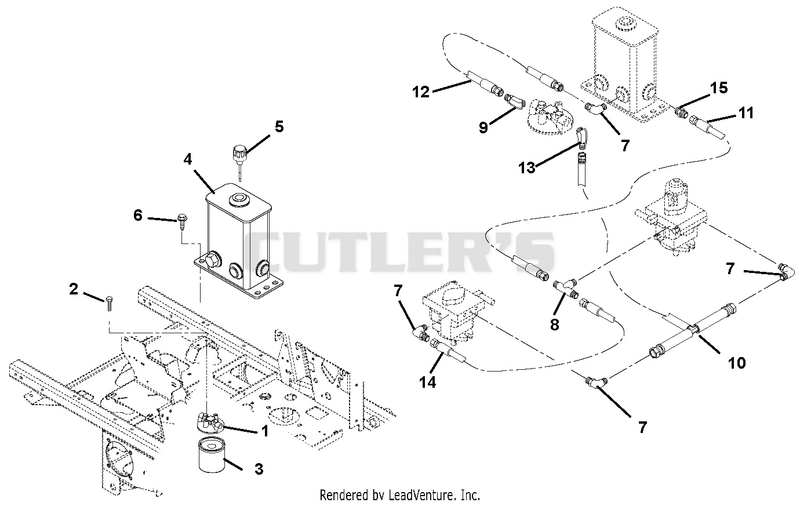 Hydraulic Tank, Filter, Pumps & Hoses