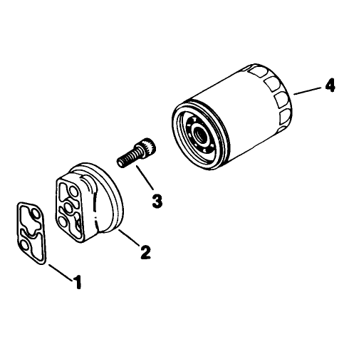 Oil Filter Engine Kohler Model No M18qs-24657 Continued