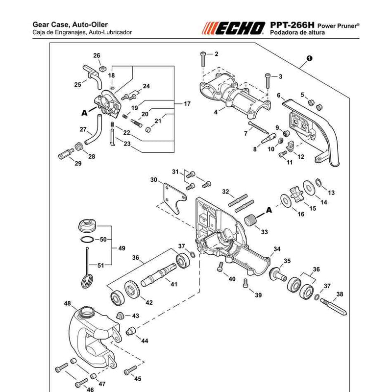 Gear Case, Auto-Oiler