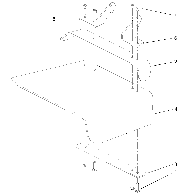 Rubber Deflector Assembly No 106-3249