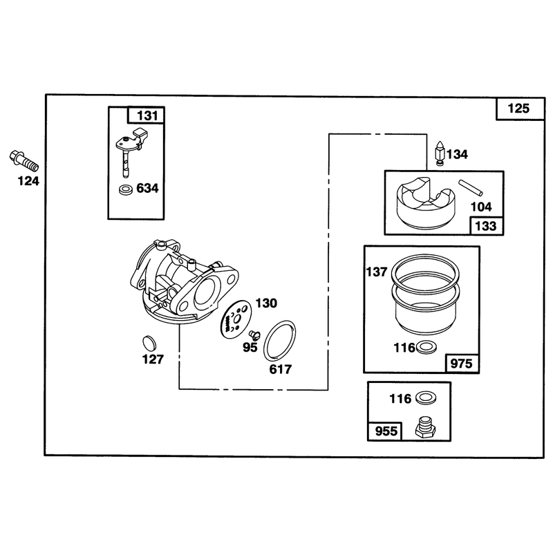 Engine Briggs and Stratton Model 128807-0658-01