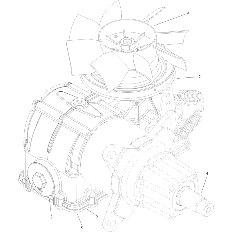 RH Hydro Transaxle Assembly No. 164-3618