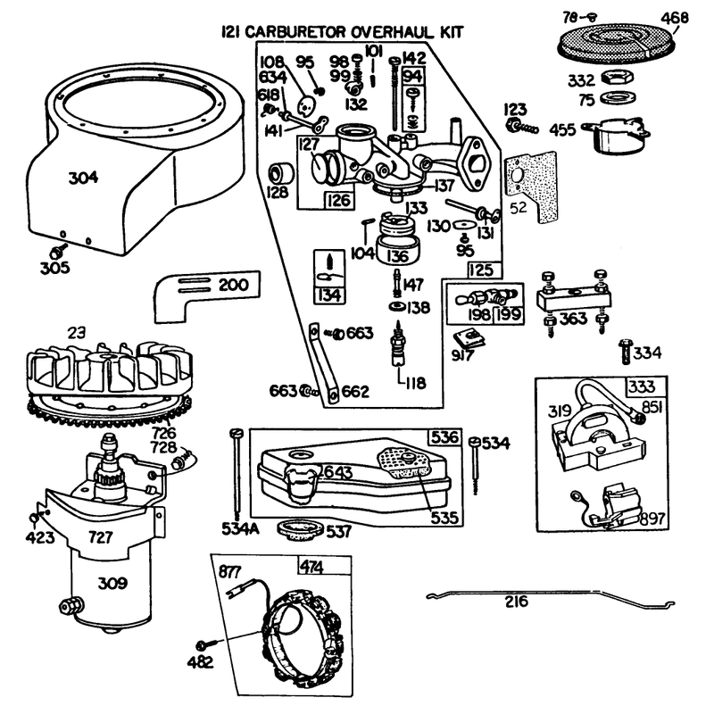 Briggs & Stratton Model 191707-5816-01 (model 57300) (continued)