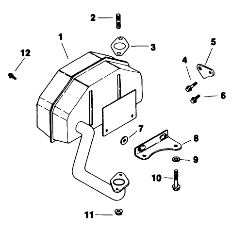 Exhaust Engine Kohler Model No Cv14t-1412