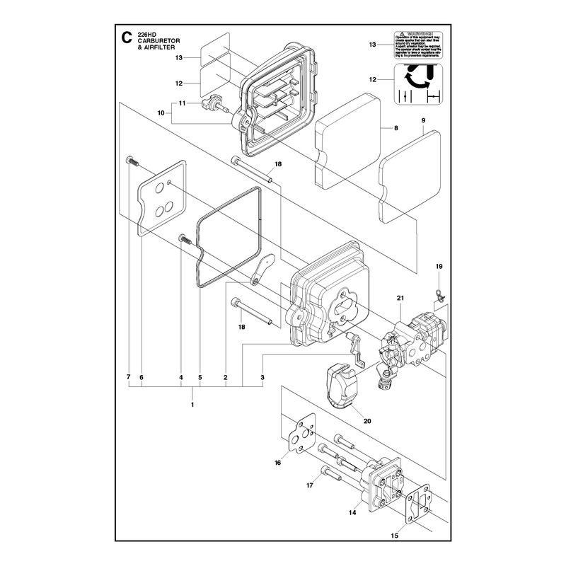 CARBURETOR AND AIR FILTER