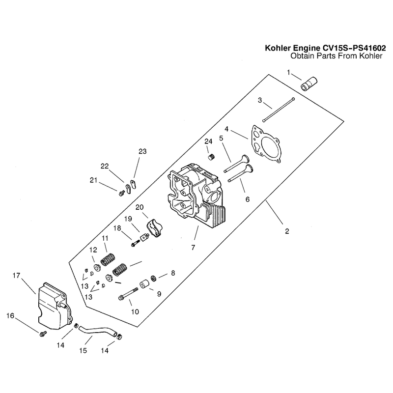 Cylinder Head Valve and Breather Assembly