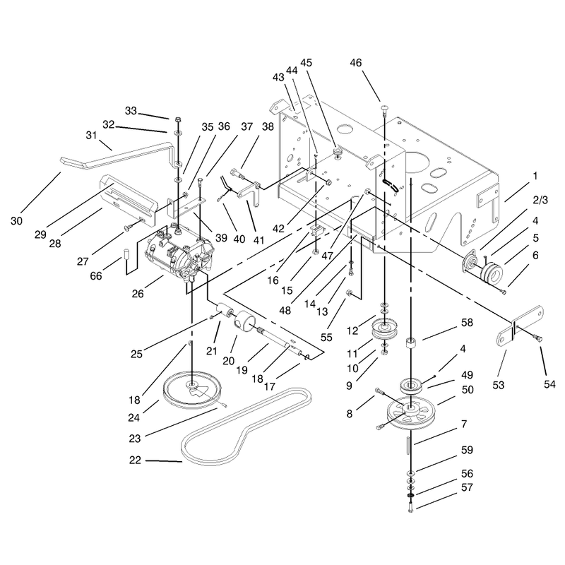 Transmission and Drive Pulley Assembly