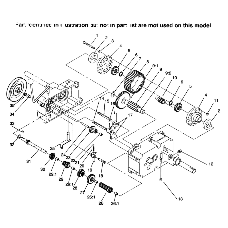 Transmission 8 Speed 4 Pinion Continued
