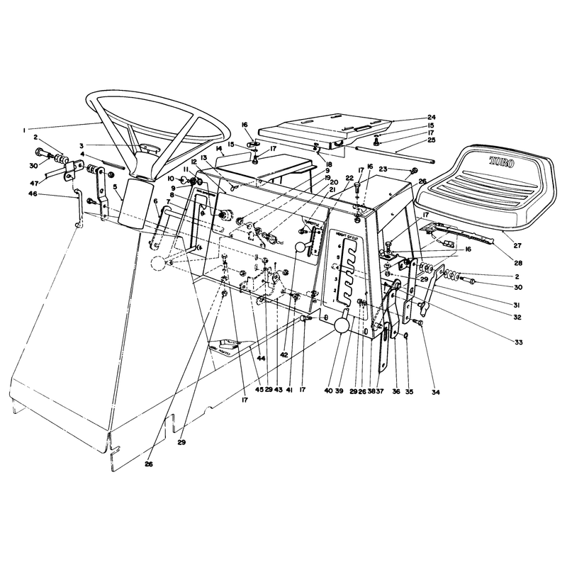 Seat & Steering Wheel Assembly