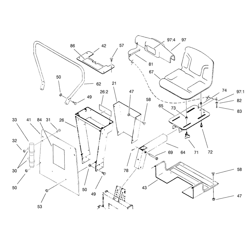 Seat and Mounting Assembly