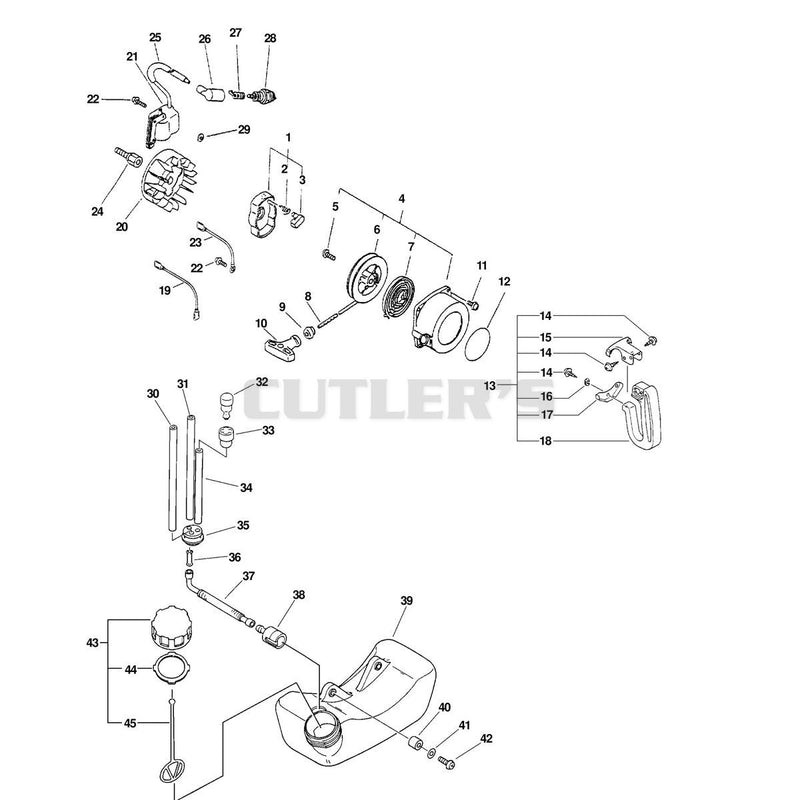 STARTER, IGNITION, CLUTCH, FUEL SYSTEM