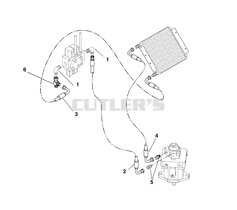 Pump To Valve To Hydraulic Cooler Circuit