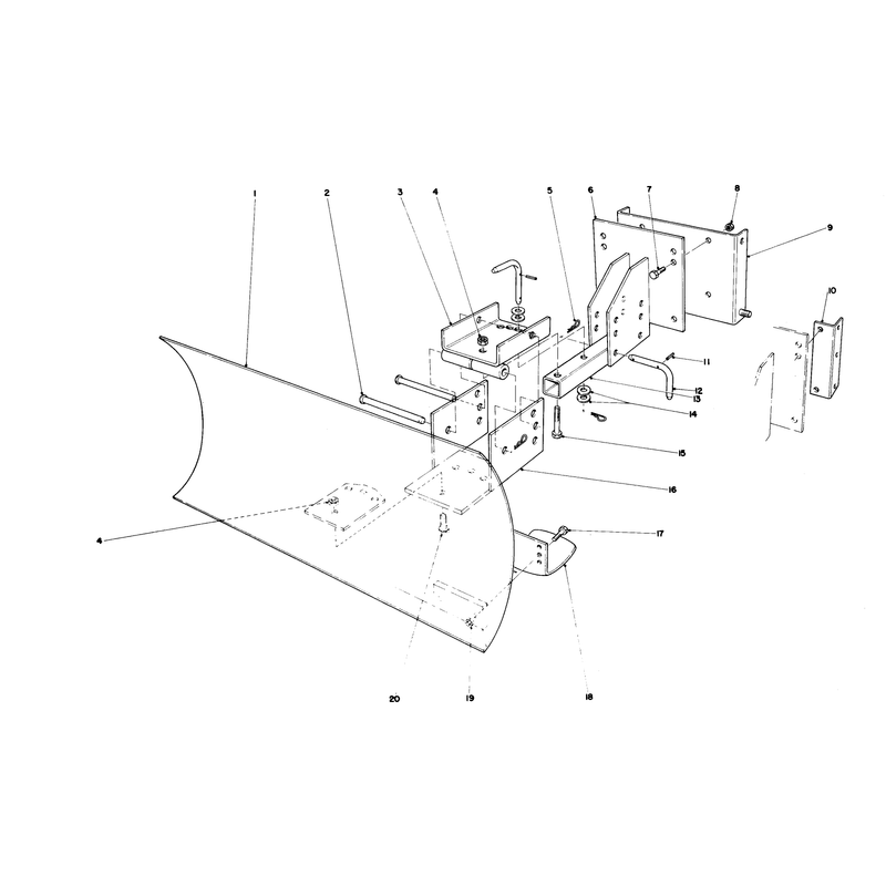 Grader Blade Assembly (model No. 59099)(optional)