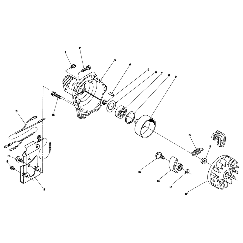 Clutch Case & Fan Assembly