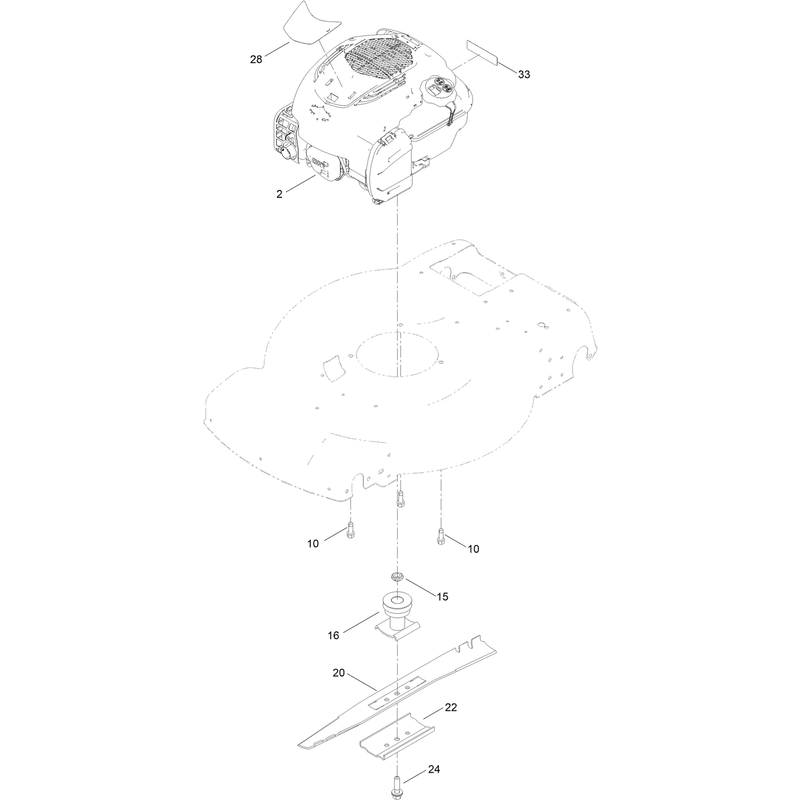 Engine and Blade Assembly